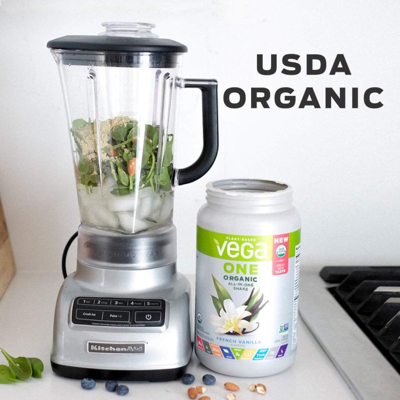 VEGA ONE ORGANIC CHOCOLATE PLANT PROTEIN POWDER - 13.2 OZ