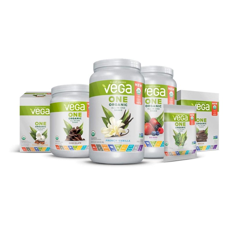 VEGA ONE ORGANIC CHOCOLATE PLANT PROTEIN POWDER - 13.2 OZ