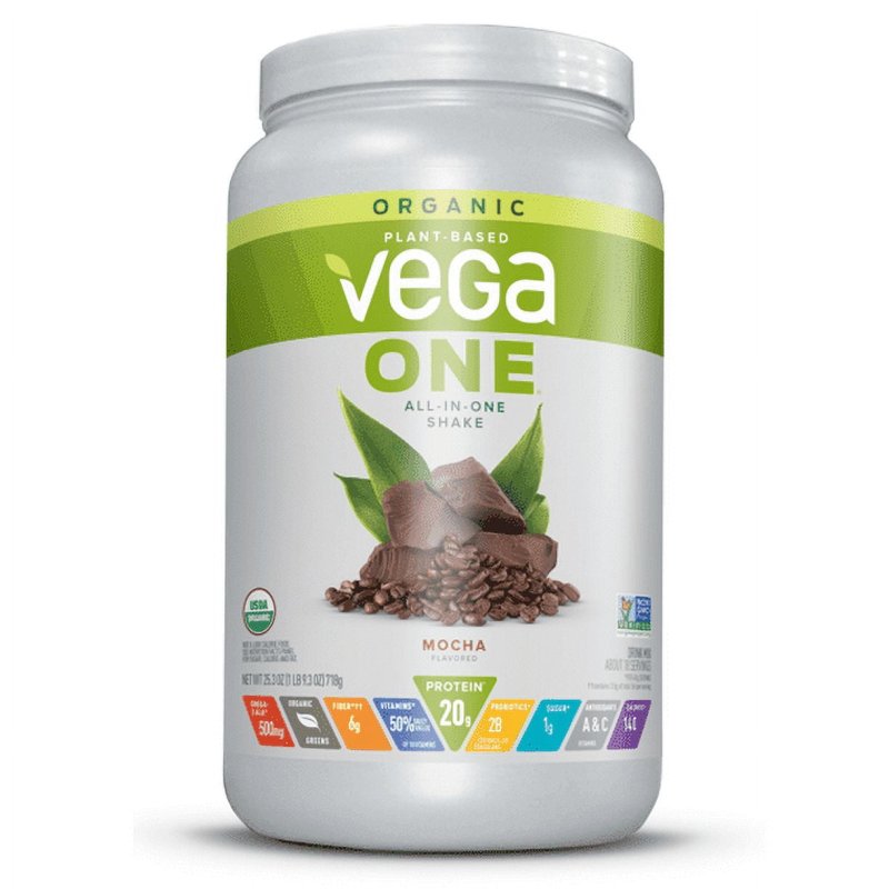 VEGA ONE ORGANIC ALL IN ONE PLANT PROTEIN POWDER MOCHA 20G PROTEIN 1.6LB 25.3OZ