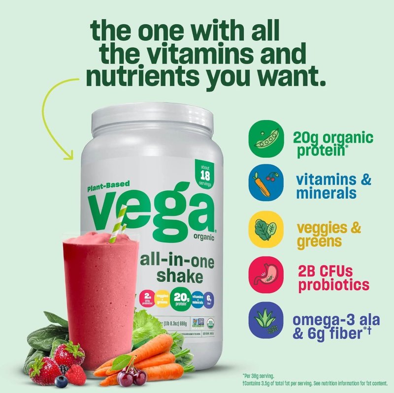 VEGA VANILLA PROTEIN MADE SIMPLE 9.2OZ