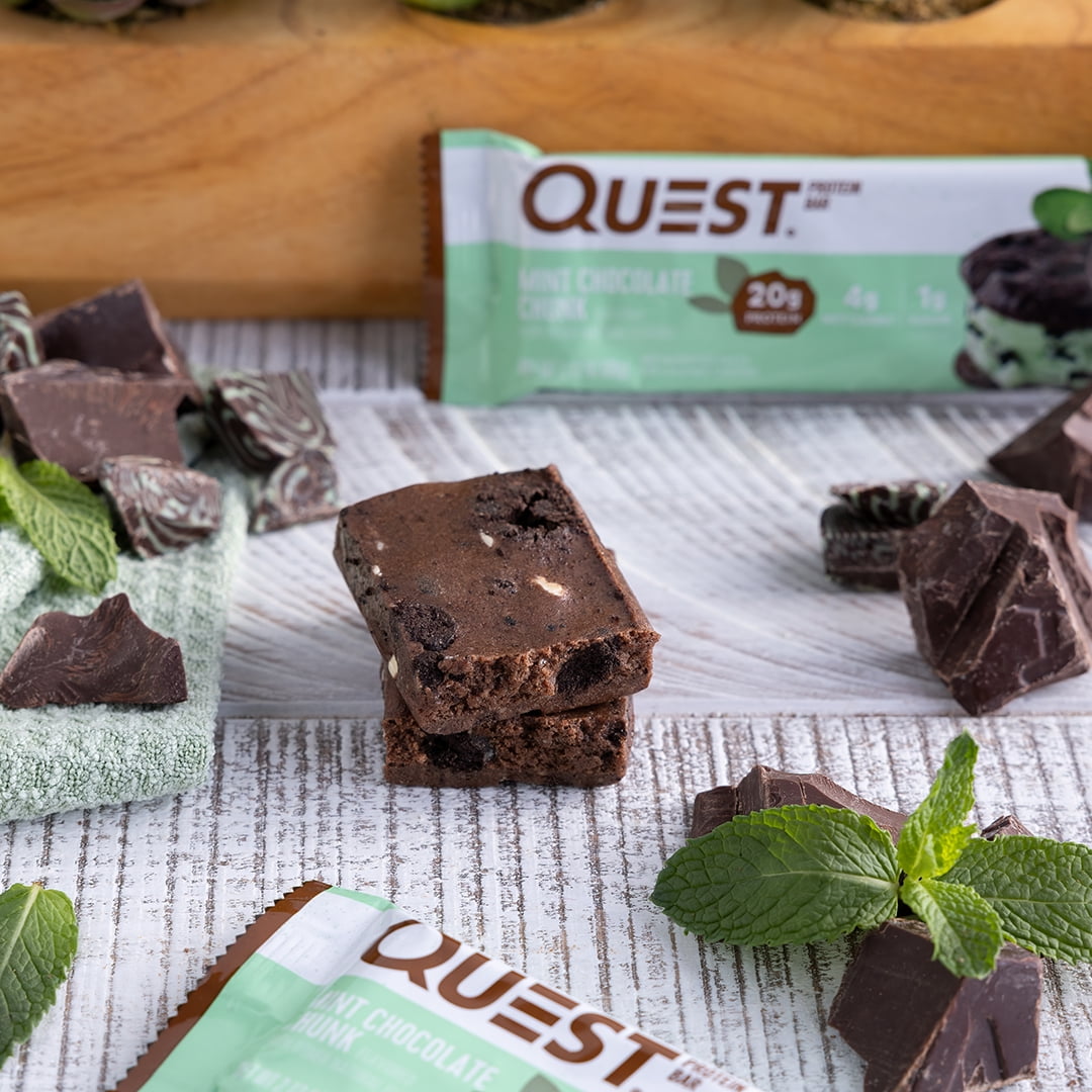 QUEST MINT CHOCOLATE CHUNK PROTEIN BAR 20G PROTEIN 1 CT