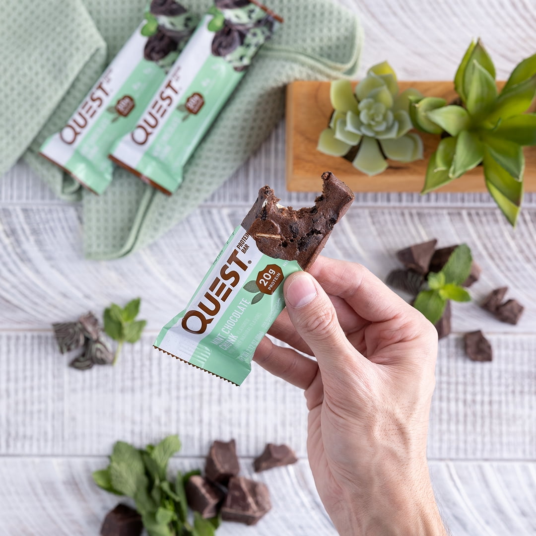 QUEST MINT CHOCOLATE CHUNK PROTEIN BAR 20G PROTEIN 1 CT