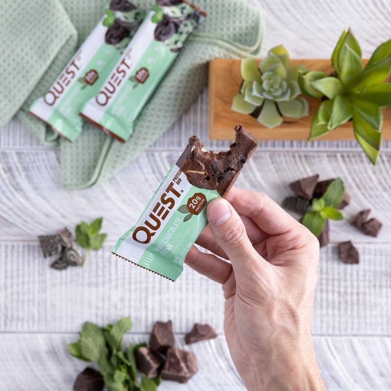 QUEST MINT CHOCOLATE CHUNK PROTEIN BAR 20G PROTEIN 1 CT