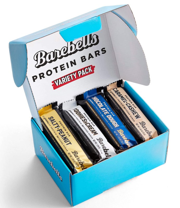 BAREBELLS PROTEIN BARS VARIETY PACK 12 COUNT 1.9OZ BARS HIGH PROTEIN SNACKS 20G PROTEIN