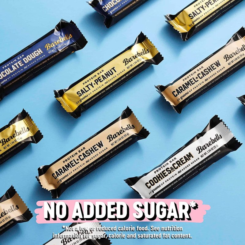 BAREBELLS PROTEIN BARS VARIETY PACK 12 COUNT 1.9OZ BARS HIGH PROTEIN SNACKS 20G PROTEIN