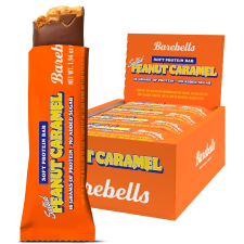 BAREBELLS SOFT PROTEIN BARS 16G HIGH PROTEIN 1.9OZ SALTED PEANUT CARAMEL 12 COUNT