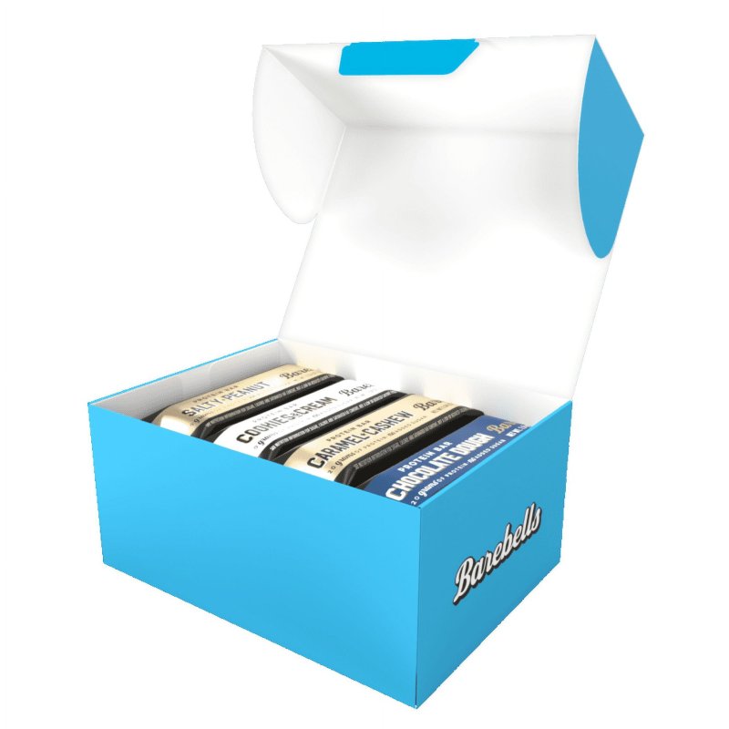 BAREBELLS PROTEIN BARS 20G HIGH PROTEIN 1.9OZ BARS VARIETY PACK 24 COUNT