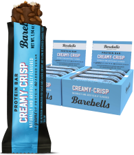 BAREBELLS PROTEIN BARS 20G HIGH PROTEIN 1.9OZ CREAMY CRISP 24 COUNT