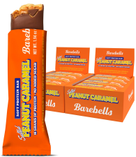 BAREBELLS SOFT PROTEIN BARS 16G HIGH PROTEIN 1.9OZ SALTED PEANUT CARAMEL 24 COUNT