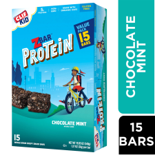 ZBAR PROTEIN CHOCOLATE MINT CRISPY SNACK BARS ORGANIC OATS NON-GMO 5G PROTEIN GLUTEN FREE 15 PACK