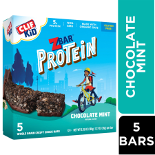 ZBAR PROTEIN CHOCOLATE MINT CRISPY SNACK BARS WITH ORGANIC OATS NON-GMO 5G PROTEIN GLUTEN FREE 5 PACK