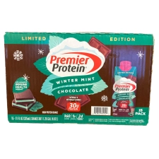 PREMIER PROTEIN WINTER MINT CHOCOLATE HIGH PROTEIN SHAKE 11 FL OZ PACK OF 15