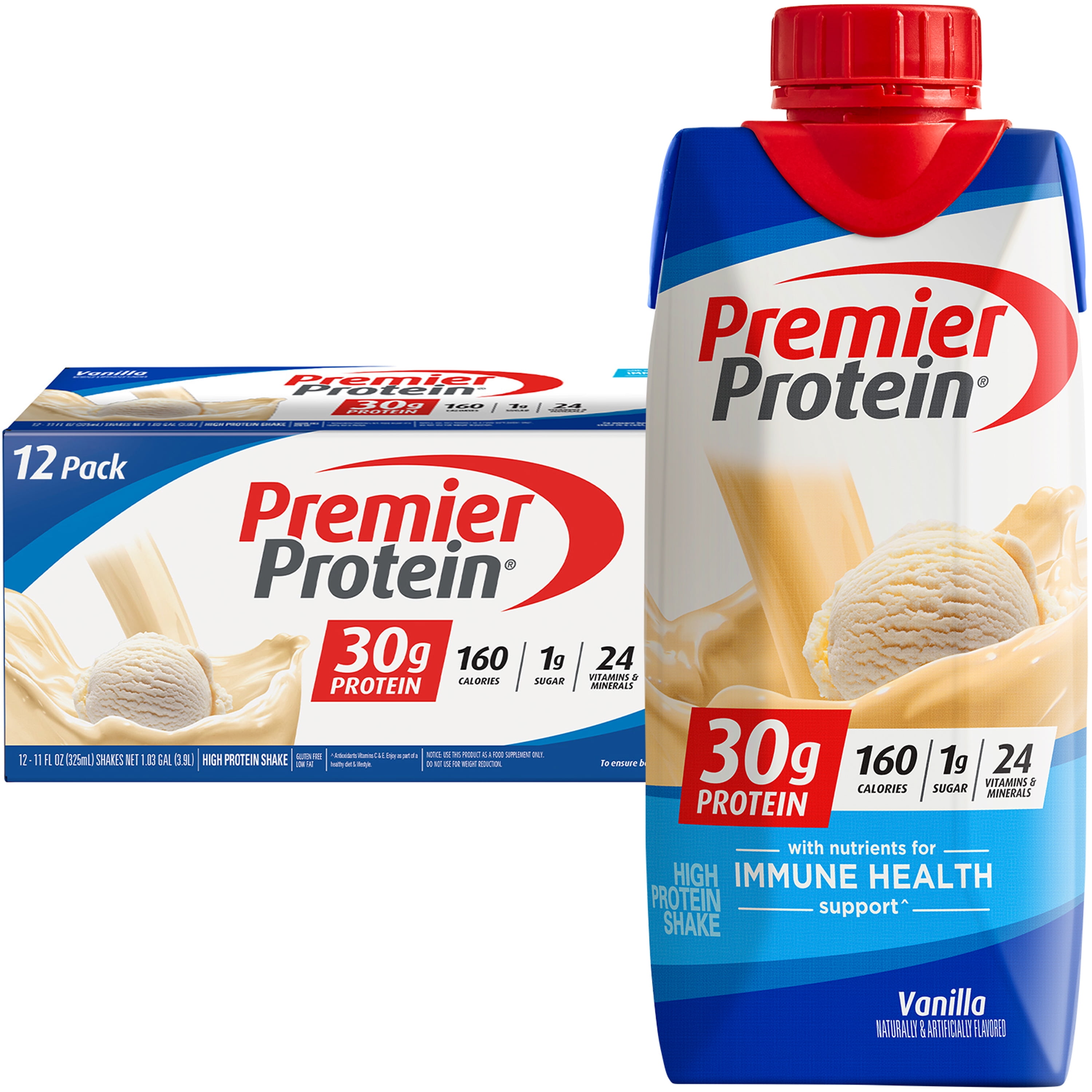 PREMIER VANILLA PROTEIN SHAKE 30G PROTEIN 11 FL OZ 12 PACK