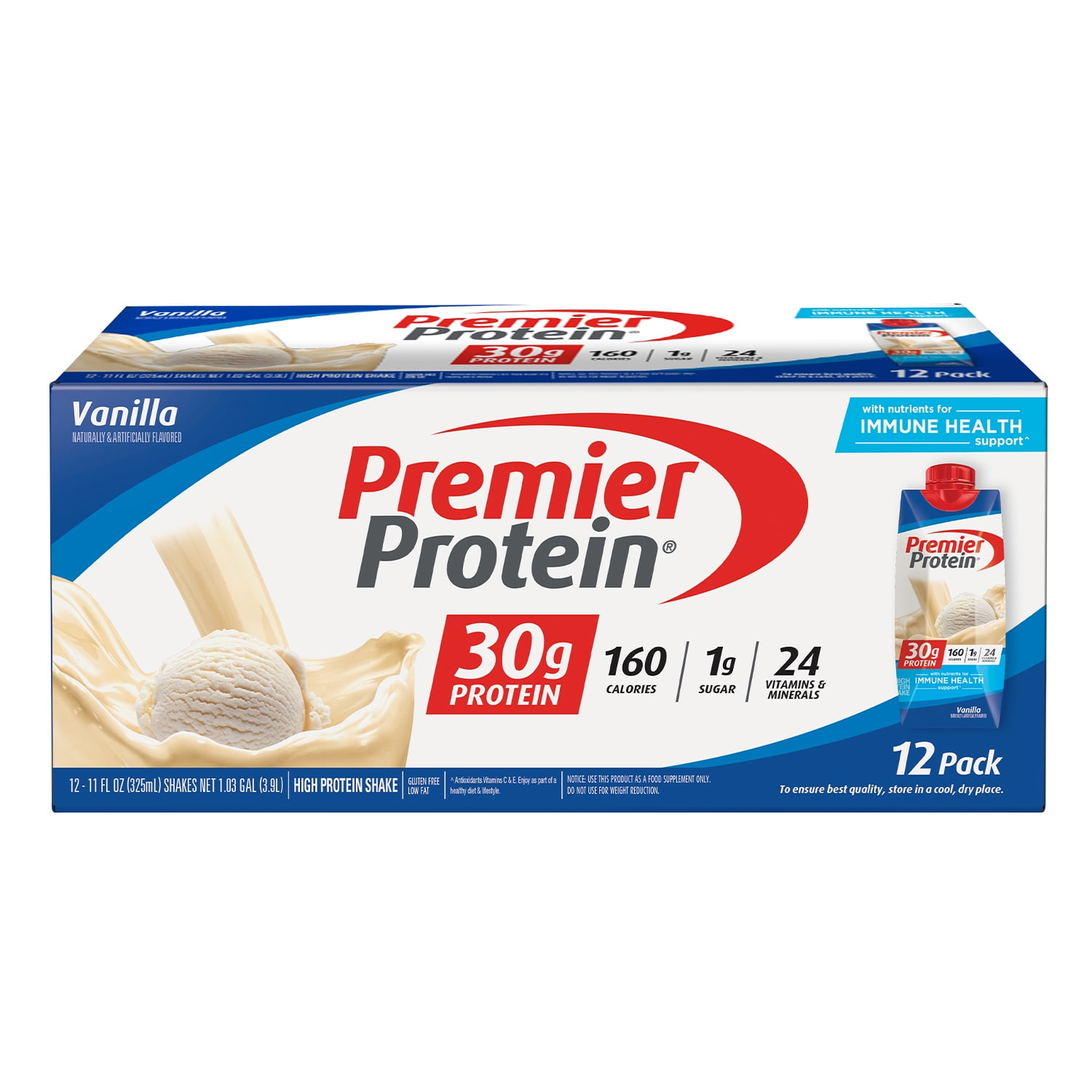 PREMIER VANILLA PROTEIN SHAKE 30G PROTEIN 11 FL OZ 12 PACK
