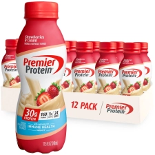 PREMIER PROTEIN SHAKE STRAWBERRIES CREAM 30G PROTEIN 115 FL OZ 12 CT
