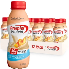 PREMIER PROTEIN SHAKE PEACHES AND CREAM 30G PROTEIN 11.5 FL OZ 12 CT