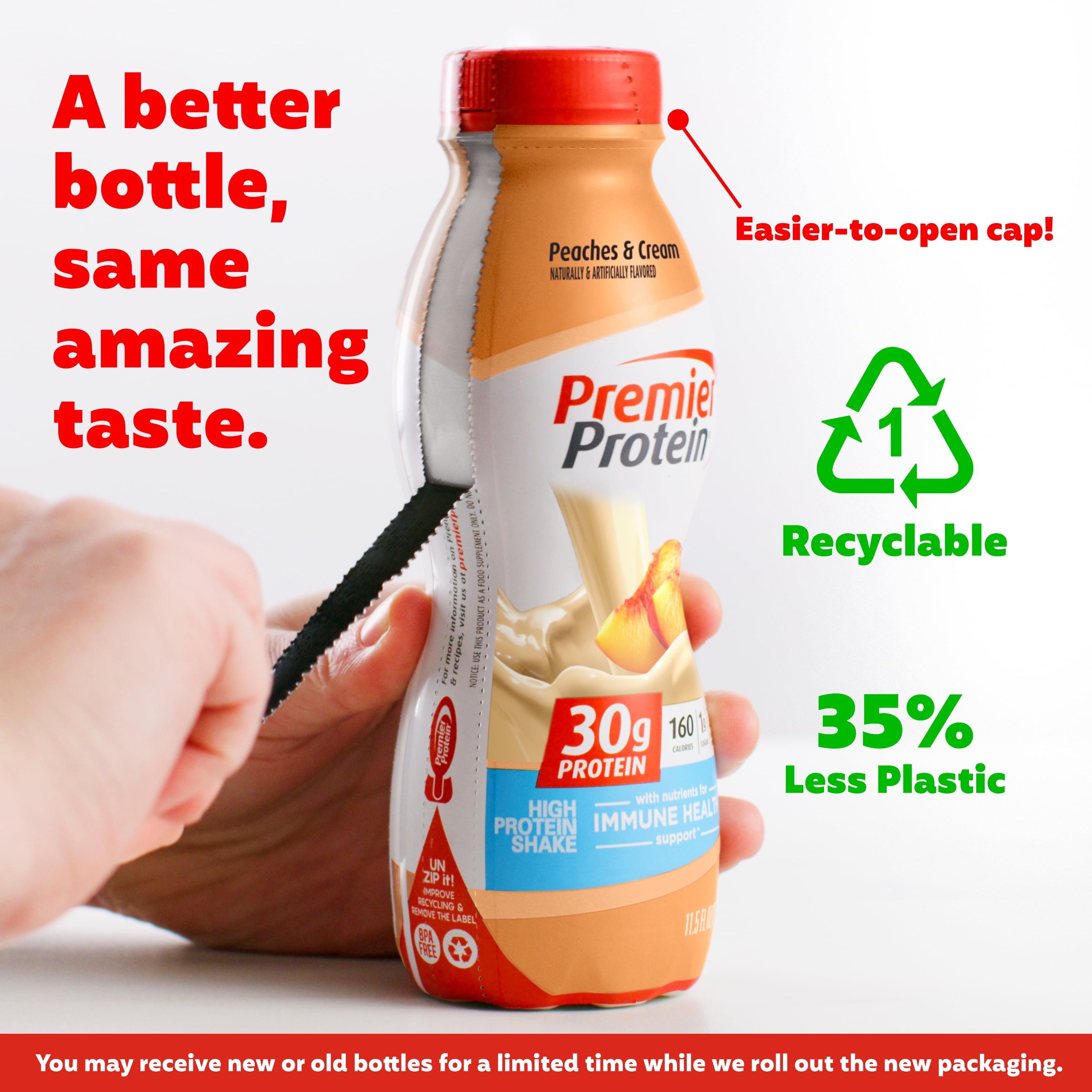 PREMIER PROTEIN SHAKE PEACHES AND CREAM 30G PROTEIN 11.5 FL OZ 12 CT