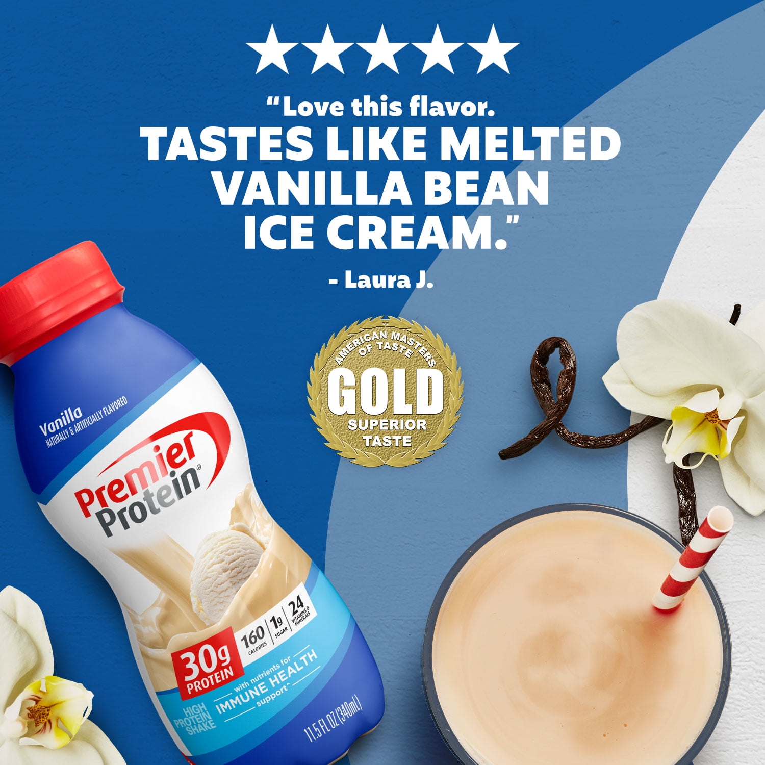 PREMIER PROTEIN SHAKE VANILLA 30G PROTEIN 115 FL OZ 12 CT
