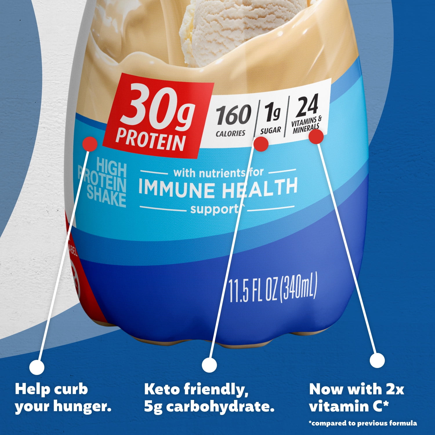 PREMIER PROTEIN SHAKE VANILLA 30G PROTEIN 115 FL OZ 12 CT