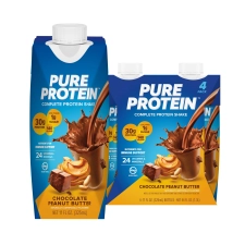 PURE PROTEIN CHOCOLATE PEANUT BUTTER PROTEIN SHAKE 11 FL OZ 4 CT