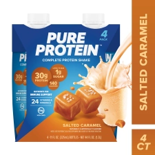 PURE PROTEIN SALTED CARAMEL PROTEIN SHAKE 11 FL OZ 4 CT