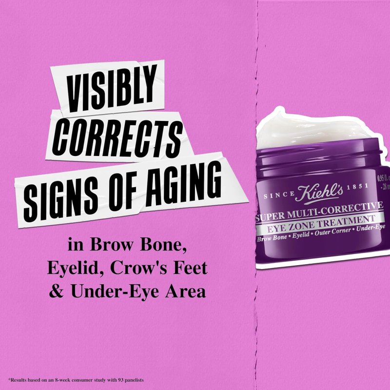 KIEHL'S SUPER MULTI-CORRECTIVE EYE CREAM - ANTI-AGING LIFT FOR BROW BONE AREA - TIGHTEN, SMOOTH, FIRM SKIN