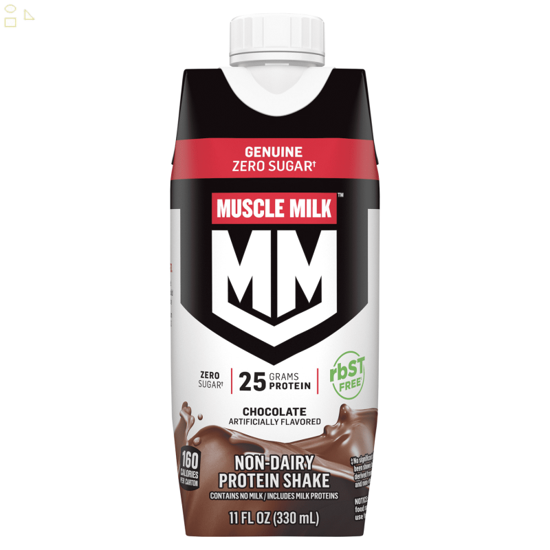 MUSCLE MILK GENUINE CHOCOLATE PROTEIN SHAKE 11 FL OZ 18 PACK X2