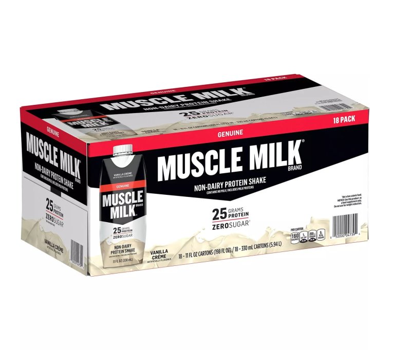 MUSCLE MILK VANILLA NON-DAIRY PROTEIN SHAKE 11 FL. OZ. 18 PK.