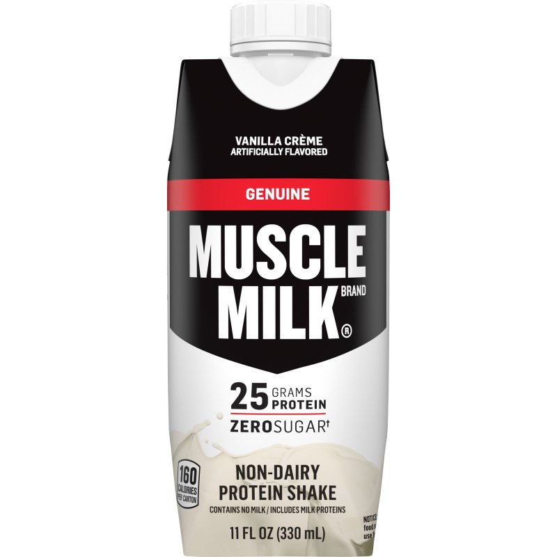 MUSCLE MILK VANILLA CRèME PROTEIN SHAKE 11 FL OZ CARTON 12 PACK