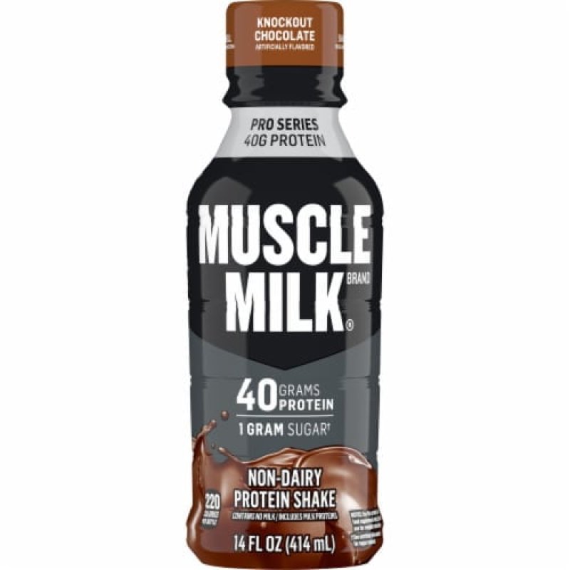 MUSCLE MILK PRO SERIES KNOCKOUT CHOCOLATE NON DAIRY PROTEIN SHAKE 14 FL OZ 2X