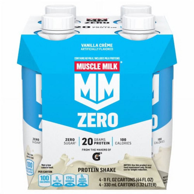 MUSCLE MILK NON DAIRY VANILLA CREME PROTEIN SHAKE PACK OF 6