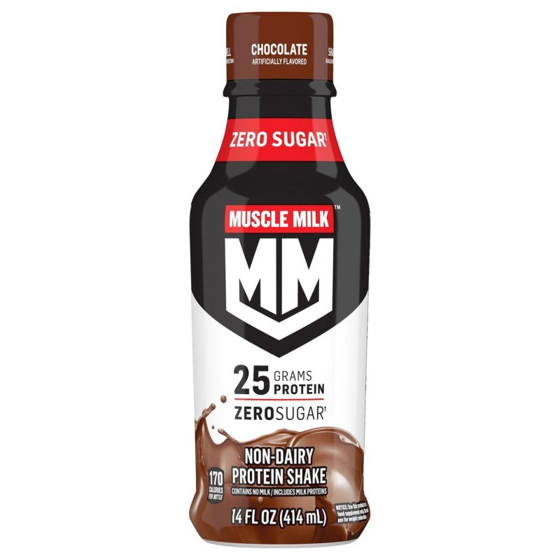 MUSCLE MILK PROTEIN SHAKE 25G CHOCOLATE 14 OZ PACKAGING VARIES