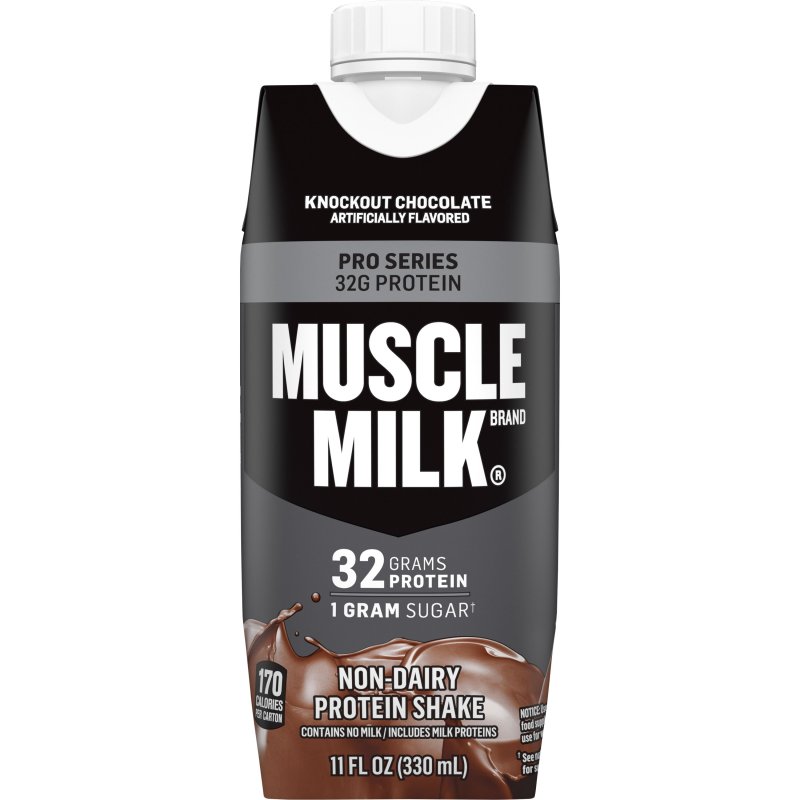 MUSCLE MILK PRO ADVANCED NUTRITION PROTEIN SHAKE KNOCKOUT CHOCOLATE 11.16 FL OZ BOTTLE 3 PACK
