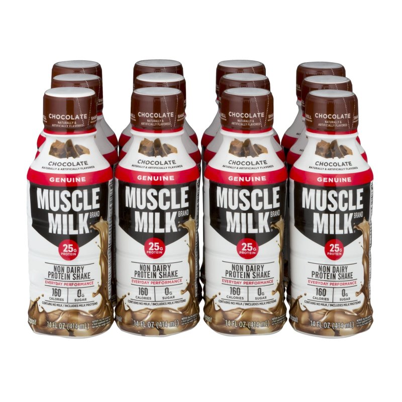 MUSCLE MILK CHOCOLATE 168.0 FL OZ NON DAIRY PROTEIN SHAKE