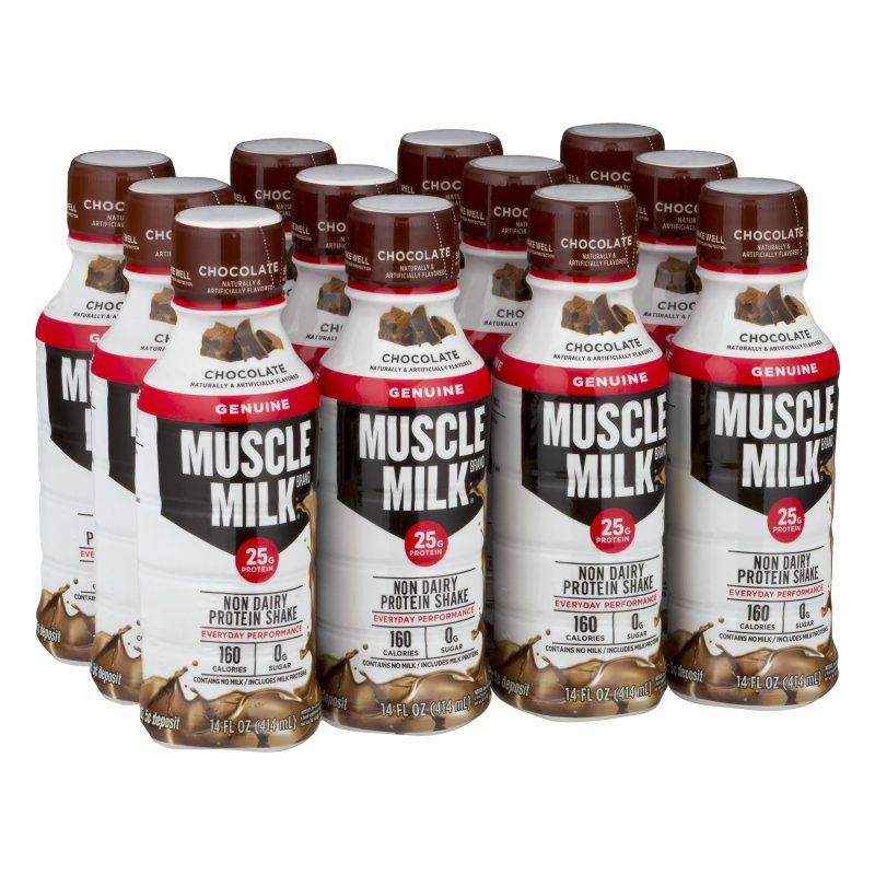 MUSCLE MILK CHOCOLATE 168.0 FL OZ NON DAIRY PROTEIN SHAKE