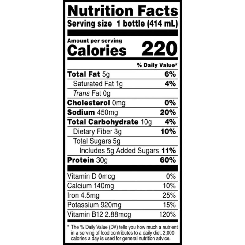 MUSCLE MILK PLANT PROTEIN CHOCOLATE 30G PROTEIN 14 OZ BOTTLE