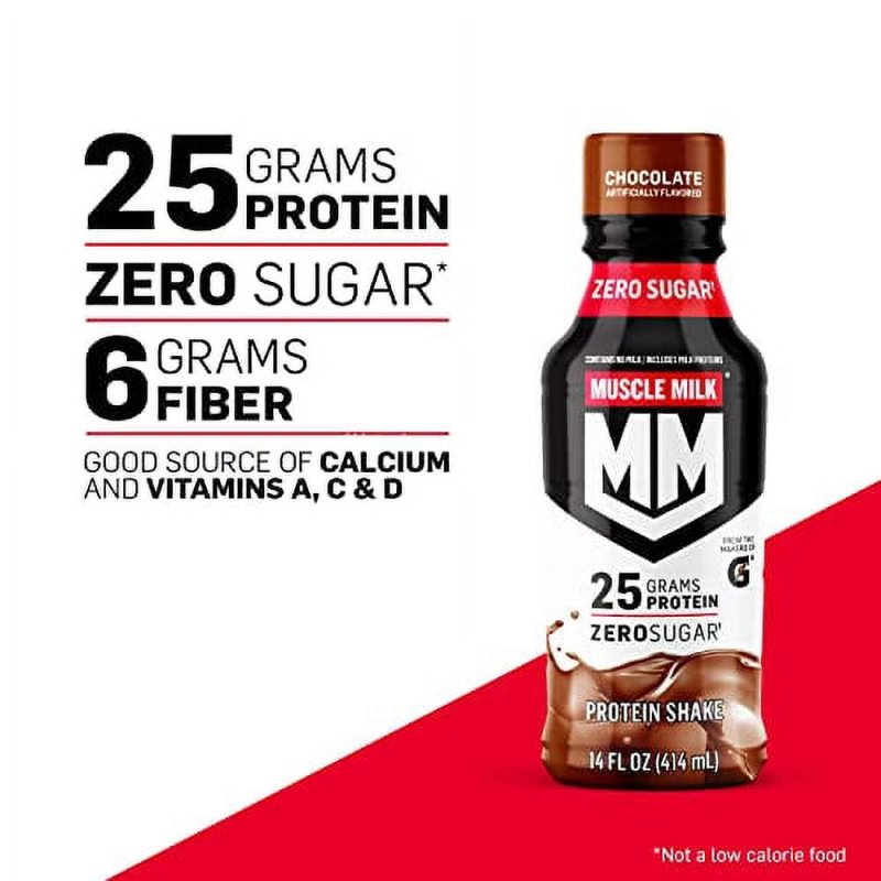 MUSCLE MILK VANILLA CREME MUSCLE MILK LIQUID PROTEIN SHAKE 25G PROTEIN 14 FL OZ BOTTLE 12 PACK