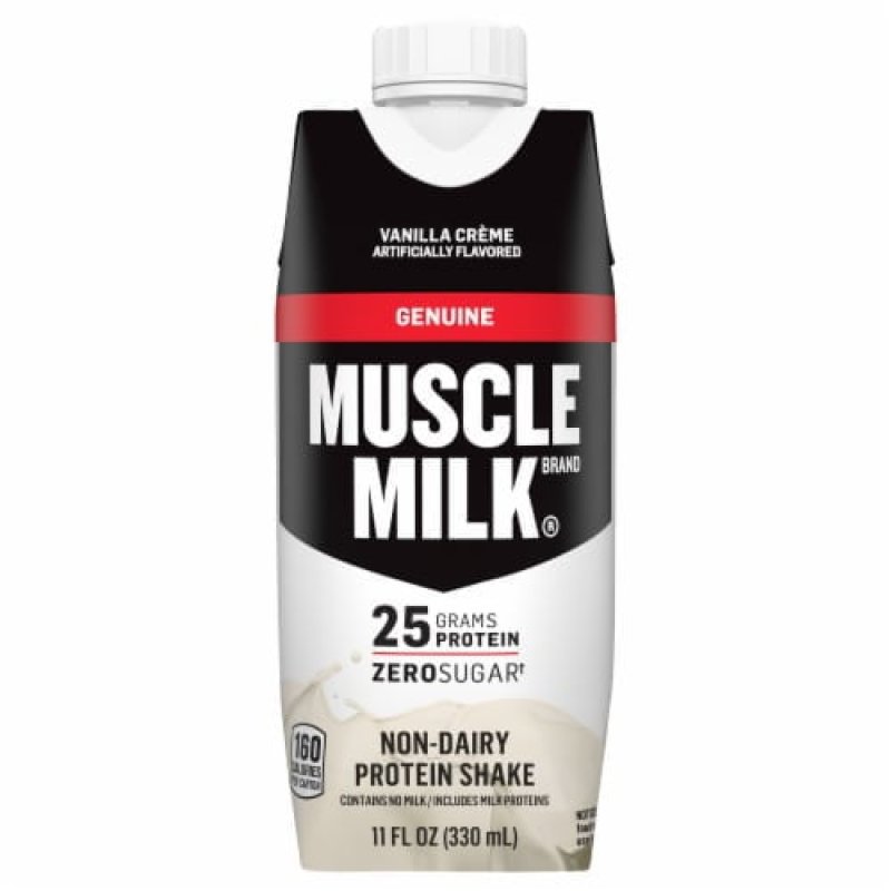 MUSCLE MILK VANILLA CREME NON-DAIRY PROTEIN SHAKES 11 FL OZ 12 BOTTLES 2X