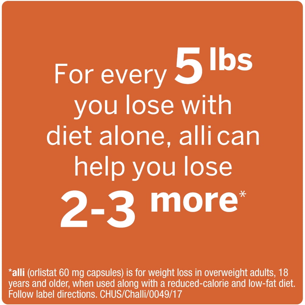 ALLI ORLISTAT WEIGHT LOSS SUPPLEMENT CAPSULES 60 MG 60 CT STARTER PACK