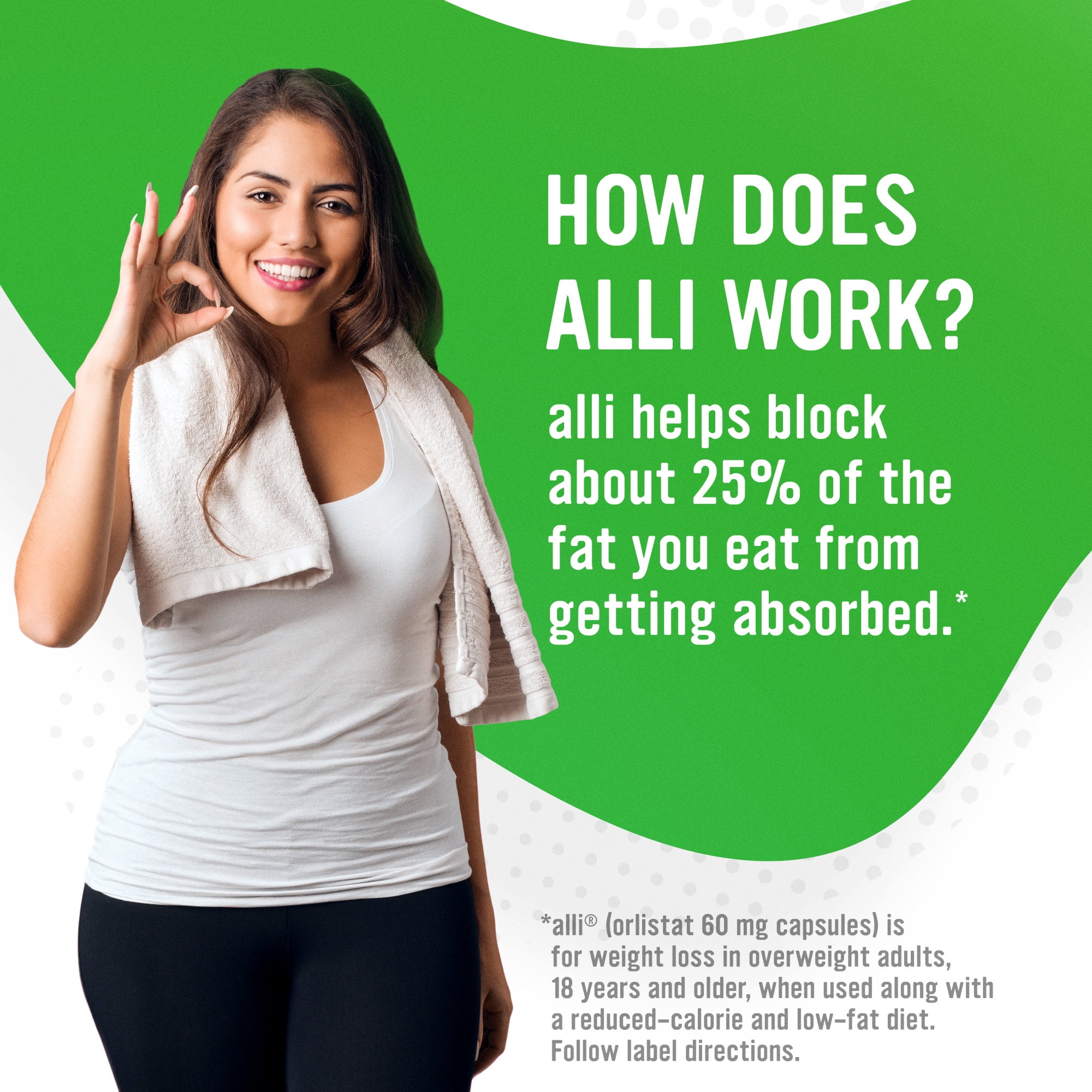 ALLI ORLISTAT DIET WEIGHT LOSS SUPPLEMENT PILLS 60 MG 120 CT FOR HEALTHY WEIGHT MANAGEMENT