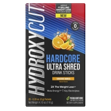 HYDROXYCUT HARDCORE ULTRA SHRED WEIGHT LOSS DRINK MIX - TANGERINE MIMOSA - 20 CT