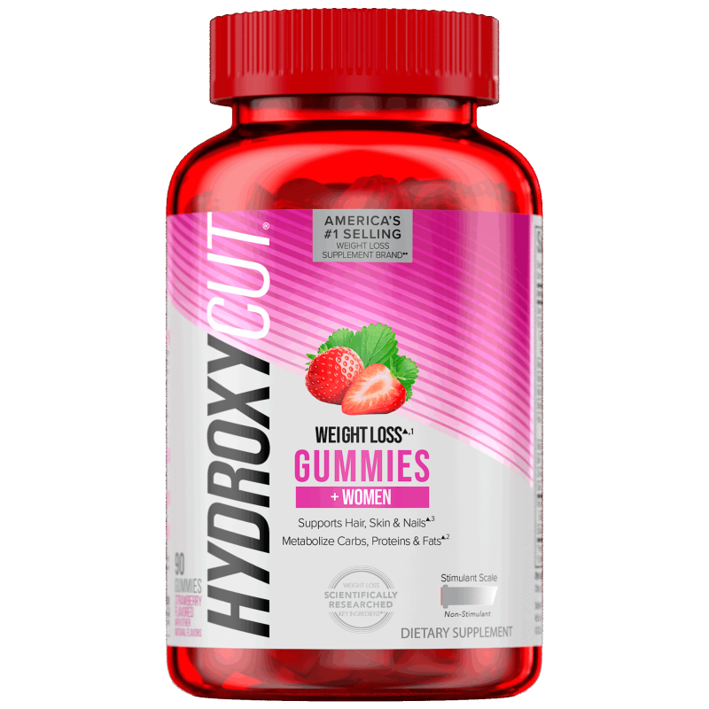 HYDROXYCUT GUMMIES WOMEN'S WEIGHT LOSS STRAWBERRY 90CT