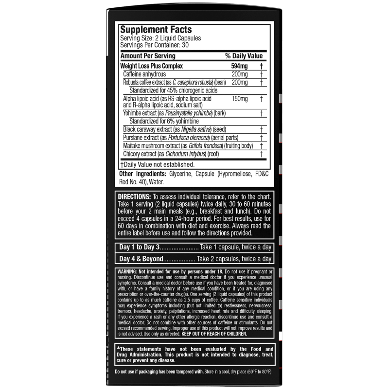 HYDROXYCUT ADVANCED WEIGHT LOSS CAPSULES BURN CALORIES INCREASE ENERGY 60 CT 30 SERVINGS