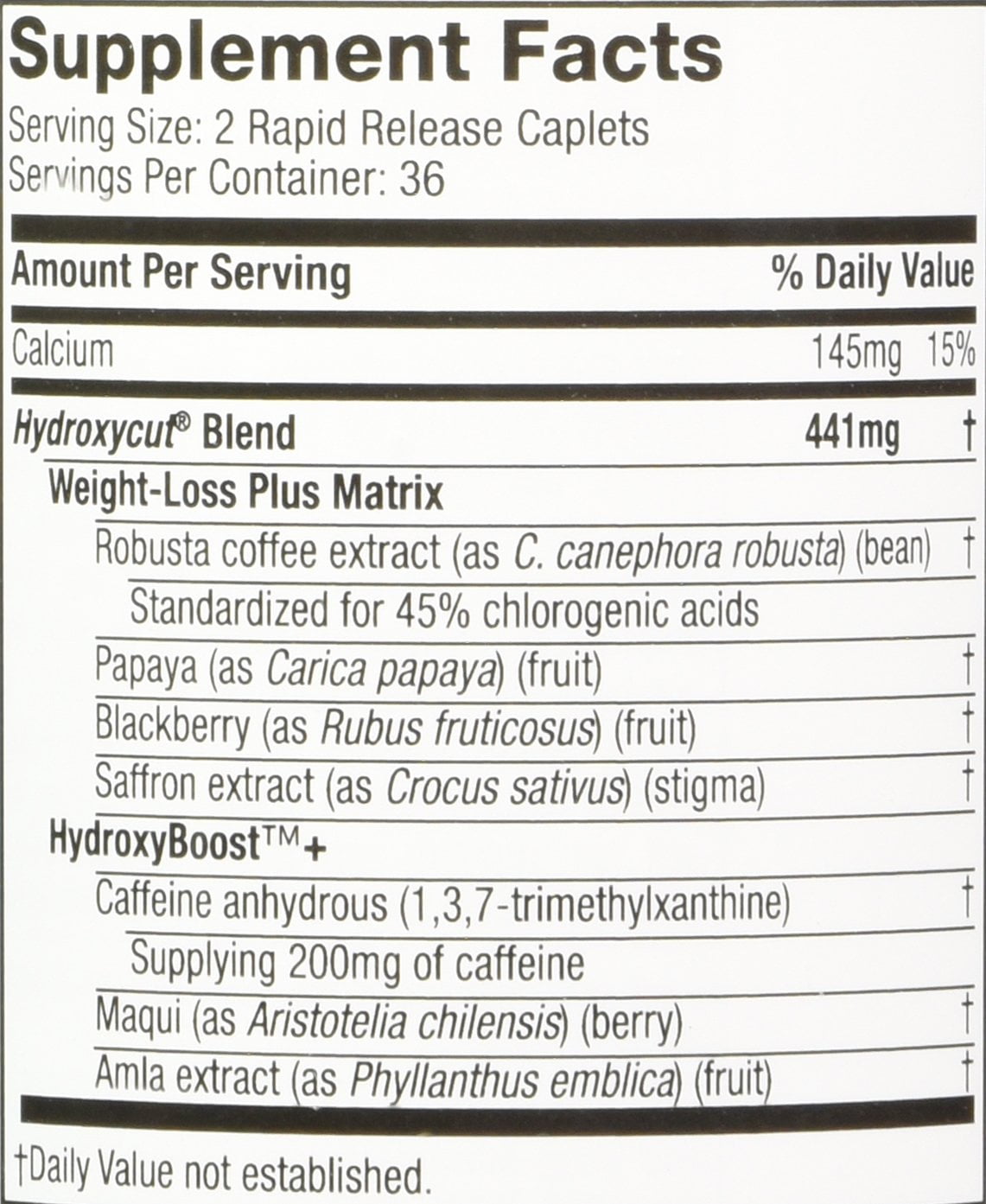 HYDROXYCUT PRO CLINICAL CT 72 CT FOR WEIGHT MANAGEMENT