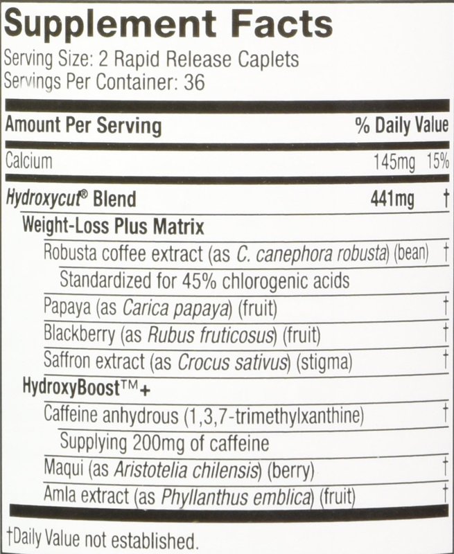 HYDROXYCUT PRO CLINICAL CT 72 CT FOR WEIGHT MANAGEMENT