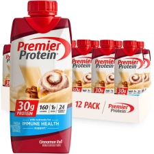 PREMIER PROTEIN SHAKE CINNAMON ROLL 30G PROTEIN 11 FL OZ 12 COUNT