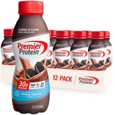 PREMIER PROTEIN SHAKE COOKIES CREAM 30G PROTEIN 11.5 FL OZ 12 CT