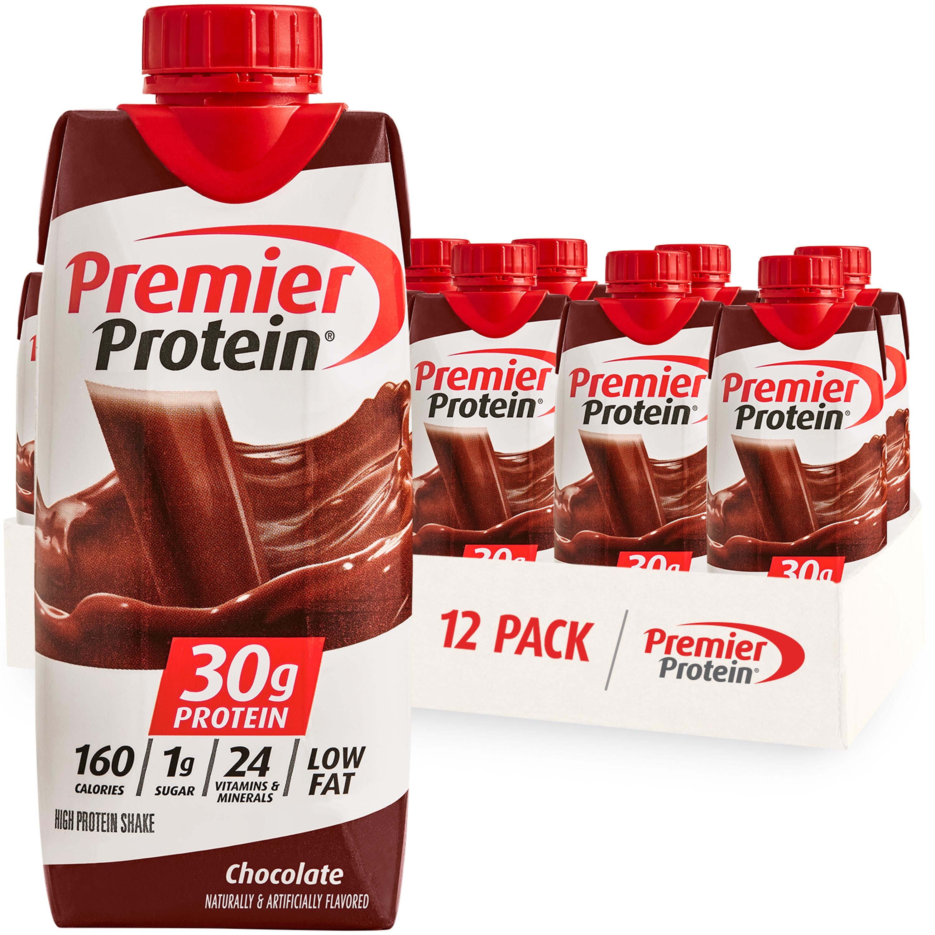 PREMIER PROTEIN CHOCOLATE SHAKE 30G PROTEIN 11 FL OZ 12 CT