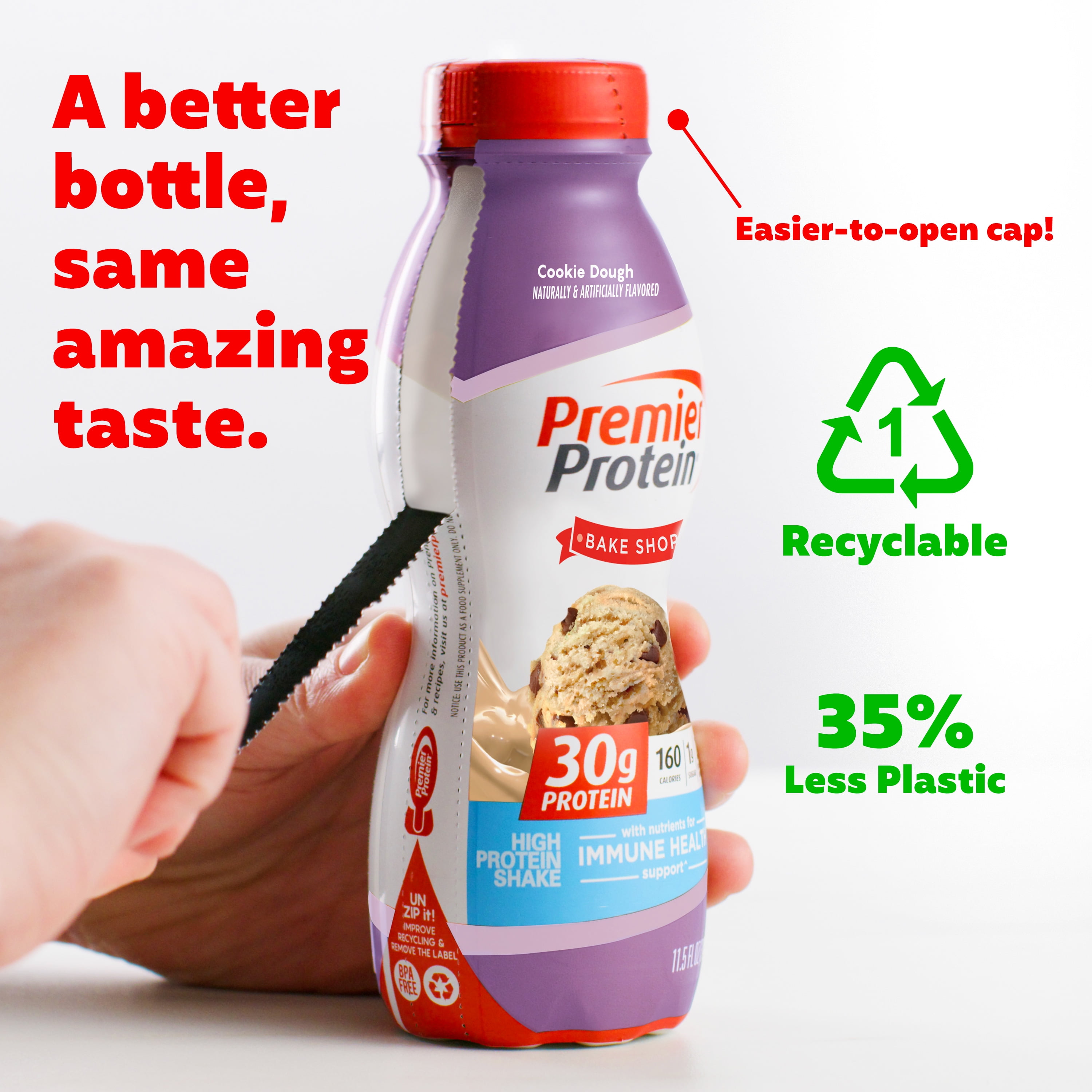 PREMIER PROTEIN SHAKE COOKIE DOUGH 30G PROTEIN 11.5 FL OZ 12 CT