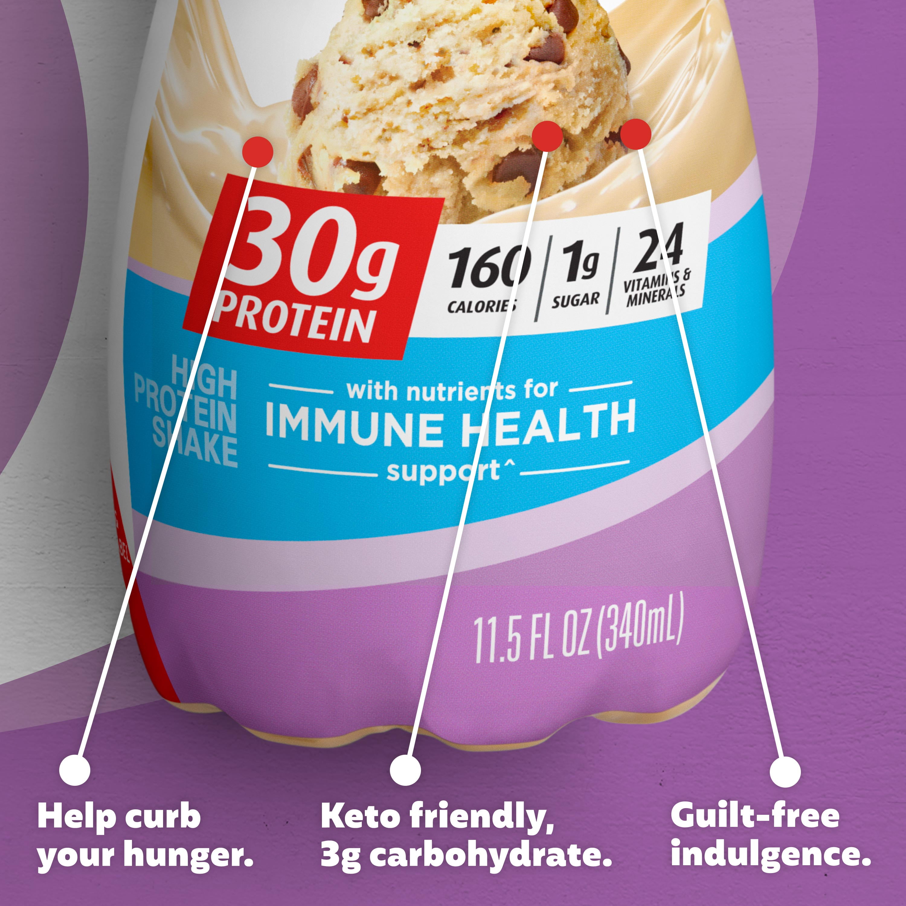 PREMIER PROTEIN SHAKE COOKIE DOUGH 30G PROTEIN 11.5 FL OZ 12 CT